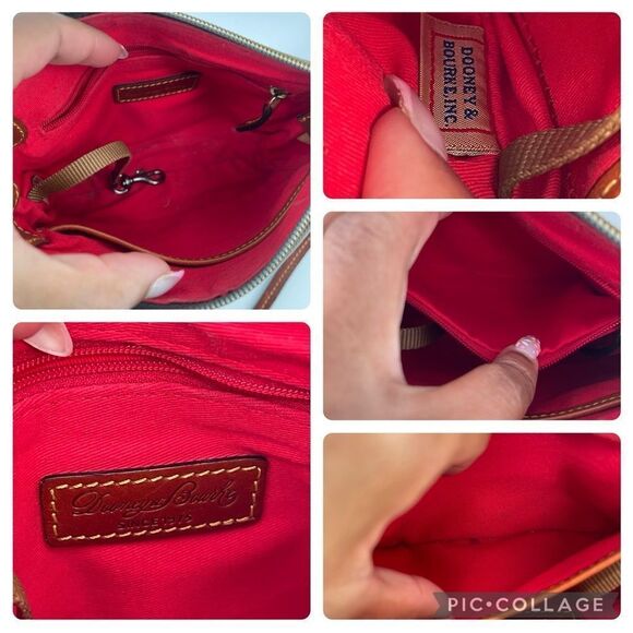 Dooney & Bourke Grey Nylon Crossbody Pouchette Bag – Everyday Essential - Picture 12 of 14